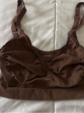 SKIMS Brown Wireless Lounge Bra